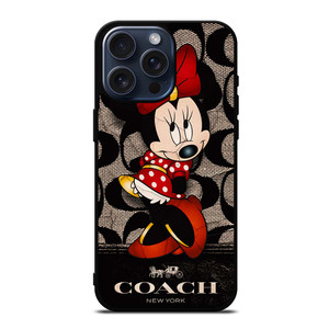 CUTE COACH MINNIE MOUSE iPhone 15 Pro Max Case Cover