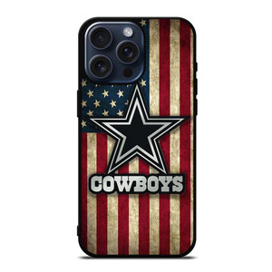 DALLAS COWBOYS AMERICAN FLAG iPhone 15 Pro Max Case Cover