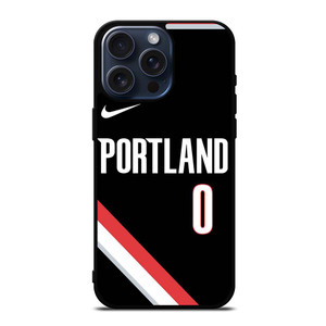 DAMIAN LILLARD PORTLAND TRAIL BLAZERS BLACK iPhone 15 Pro Max Case Cover DAMIAN LILLARD PORTLAND TRAIL BLAZERS BLACK iPhone 15 Pro Max Case Cover
