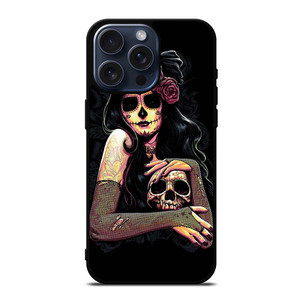 DAY OF THE DEAD ART iPhone 15 Pro Max Case Cover DAY OF THE DEAD ART iPhone 15 Pro Max Case Cover