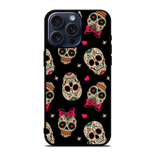 DAY OF THE DEAD CUTE PATTERN iPhone 15 Pro Max Case Cover DAY OF THE DEAD CUTE PATTERN iPhone 15 Pro Max Case Cover