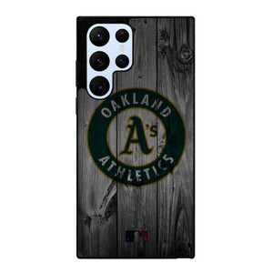 OAKLAND ATHLETICS BASEBALL MLB WOOD LOGO Samsung Galaxy S22 Ultra Case Cover