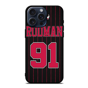 DENNIS RODMAN CHICAGO BULLS 2 iPhone 15 Pro Max Case Cover