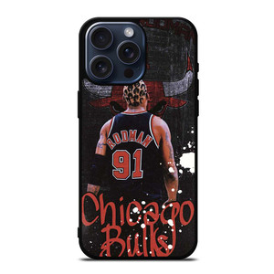 DENNIS RODMAN CHICAGO BULLS RETRO iPhone 15 Pro Max Case Cover