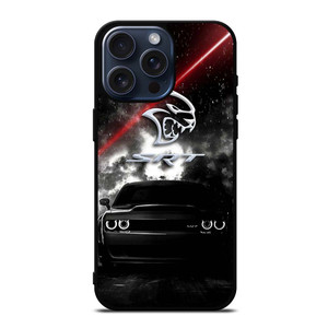 DODGE SRT BLACK CAR iPhone 15 Pro Max Case Cover DODGE SRT BLACK CAR iPhone 15 Pro Max Case Cover