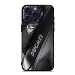 DUCATI BLACK LOGO EMBLEM iPhone 15 Pro Max Case Cover