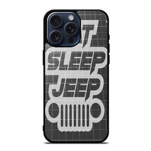 EAT SLEEP JEEP LOGO iPhone 15 Pro Max Case Cover
