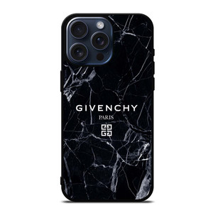 GIVENCHY PARIS MARBLE BLACK iPhone 15 Pro Max Case Cover