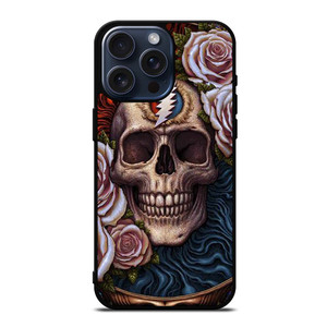 GRATEFUL DEAD SKULL AND ROSE LOGO iPhone 15 Pro Max Case Cover