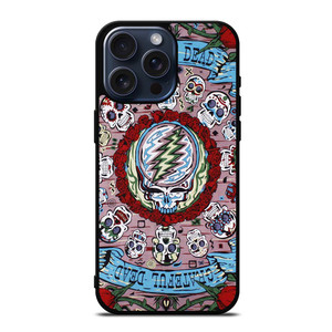 GRATEFUL DEAD SKULL LOGO iPhone 15 Pro Max Case Cover
