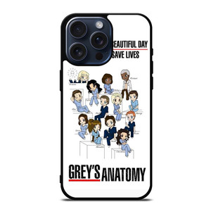 GREY'S ANATOMY ALL CARTOON iPhone 15 Pro Max Case Cover GREY'S ANATOMY ALL CARTOON iPhone 15 Pro Max Case Cover