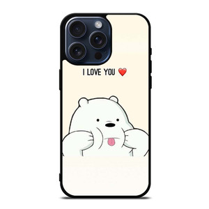 ICE BEAR WE BARE BEARS CUTE iPhone 15 Pro Max Case Cover
