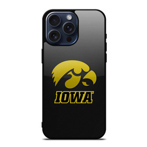 IOWA HAWKEYES CARBON iPhone 15 Pro Max Case Cover