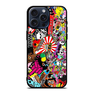 JDM STICKER BOMB COLLAGE iPhone 15 Pro Max Case Cover