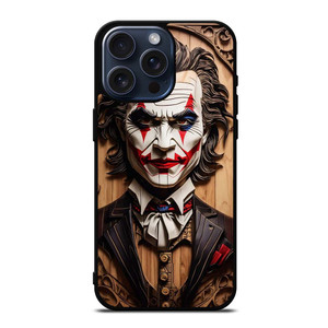 JOKER FACE WOOD iPhone 15 Pro Max Case Cover JOKER FACE WOOD iPhone 15 Pro Max Case Cover