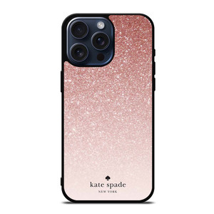 KATE SPADE NEW YORK ROSE WHITE GLITTER iPhone 15 Pro Max Case Cover