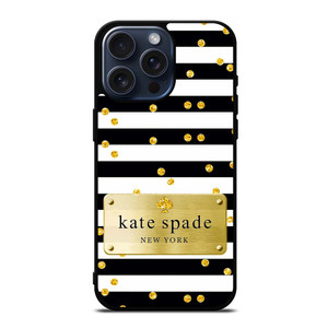 KATE SPADE POLKADOTS GOLD iPhone 15 Pro Max Case Cover