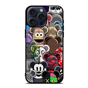 KAWS ALL CHARACTER ICON iPhone 15 Pro Max Case Cover