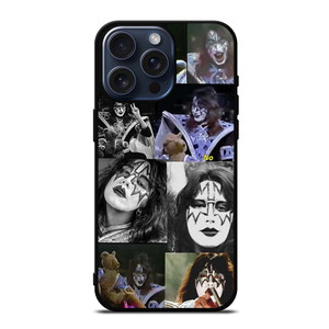 KISS BAND ACE FREHLEY COLLAGE iPhone 15 Pro Max Case Cover