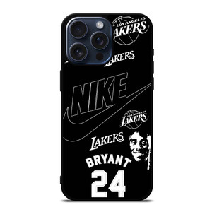 KOBER BRYANT LAKERS NIKE BLACK iPhone 15 Pro Max Case Cover KOBER BRYANT LAKERS NIKE BLACK iPhone 15 Pro Max Case Cover