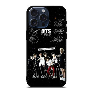 KPOP BANGTAN BOYS BTS SIGNATURE iPhone 15 Pro Max Case Cover KPOP BANGTAN BOYS BTS SIGNATURE iPhone 15 Pro Max Case Cover