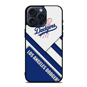 LA DODGERS WHITE BLUE STRIPS iPhone 15 Pro Max Case Cover