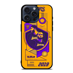 LA LAKERS LEBRON JAMES & ANTHONY DAVIS iPhone 15 Pro Max Case Cover LA LAKERS LEBRON JAMES & ANTHONY DAVIS iPhone 15 Pro Max Case Cover