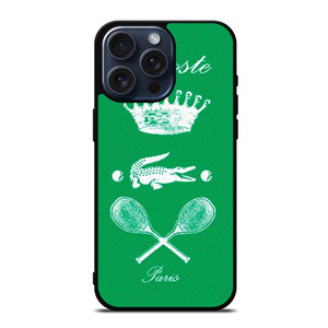 LACOSTE TENNIS PARIS iPhone 15 Pro Max Case Cover LACOSTE TENNIS PARIS iPhone 15 Pro Max Case Cover
