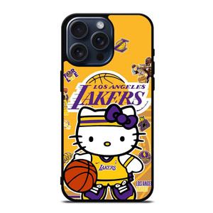 LAKERS HELLO KITTY iPhone 15 Pro Max Case Cover