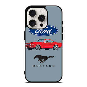 1965 FORD MUSTANG ILLUSTRATION iPhone 15 Pro Case Cover