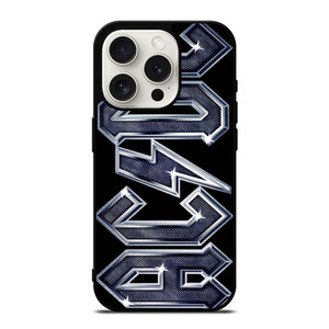 ACDC METAL CARBON LOGO iPhone 15 Pro Case Cover ACDC METAL CARBON LOGO iPhone 15 Pro Case Cover