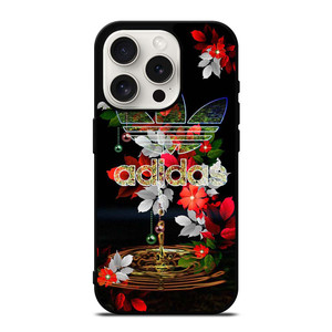 ADIDAS FLOWER PATTERN iPhone 15 Pro Case Cover ADIDAS FLOWER PATTERN iPhone 15 Pro Case Cover