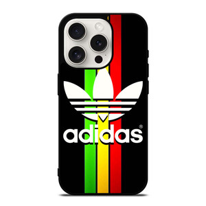 ADIDAS REGGAE STRIPE iPhone 15 Pro Case Cover ADIDAS REGGAE STRIPE iPhone 15 Pro Case Cover