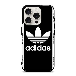 ADIDAS TREFOIL ROUND BLACK iPhone 15 Pro Case Cover ADIDAS TREFOIL ROUND BLACK iPhone 15 Pro Case Cover