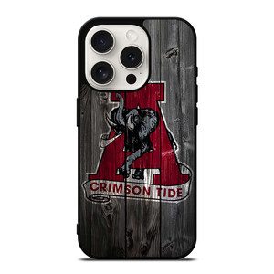 ALABAMA CRIMSON TIDE WOODEN ICON iPhone 15 Pro Case Cover ALABAMA CRIMSON TIDE WOODEN ICON iPhone 15 Pro Case Cover