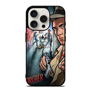 ARCHER CARTOON MOVIE POSTER iPhone 15 Pro Case Cover
