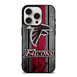 ATLANTA FALCONS WOODEN LOGO iPhone 15 Pro Case Cover