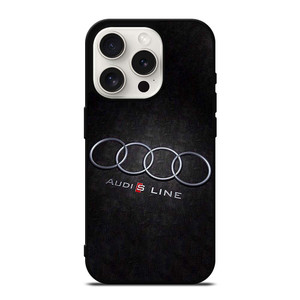 AUDI S LINE CAR EMBLEM iPhone 15 Pro Case Cover AUDI S LINE CAR EMBLEM iPhone 15 Pro Case Cover