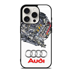 AUDI V8 FSI ENGINE LOGO iPhone 15 Pro Case Cover