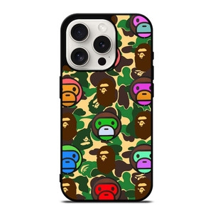 BAPE BABY MILO CAMO iPhone 15 Pro Case Cover BAPE BABY MILO CAMO iPhone 15 Pro Case Cover