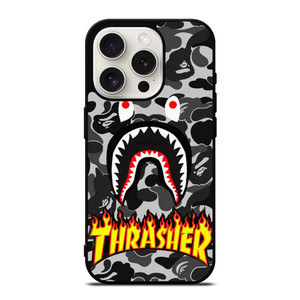 BAPE SHARK THRASHER iPhone 15 Pro Case Cover BAPE SHARK THRASHER iPhone 15 Pro Case Cover