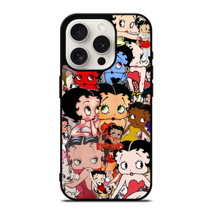 BETTY BOOP COLLAGE FACE iPhone 15 Pro Case Cover BETTY BOOP COLLAGE FACE iPhone 15 Pro Case Cover