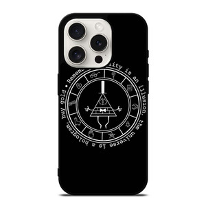 BILL CIPHER WHEEL BLACK iPhone 15 Pro Case Cover BILL CIPHER WHEEL BLACK iPhone 15 Pro Case Cover