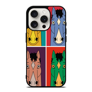 BOJACK HORSEMAN COLORFULL COLLAGE iPhone 15 Pro Case Cover BOJACK HORSEMAN COLORFULL COLLAGE iPhone 15 Pro Case Cover