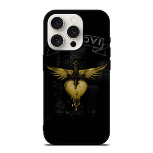 BON JOVI BAND GOLD LOGO iPhone 15 Pro Case Cover BON JOVI BAND GOLD LOGO iPhone 15 Pro Case Cover