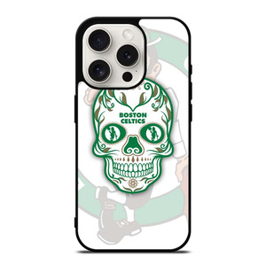 BOSTON CELTICS BASKET SKULL iPhone 15 Pro Case Cover BOSTON CELTICS BASKET SKULL iPhone 15 Pro Case Cover