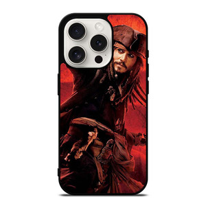 CAPTAIN JACK PIRATES OF THE CARIBBEAN POSTER iPhone 15 Pro Case Cover