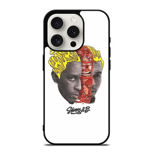 CHRIS BROWN YOUNG THUG SLIME & B iPhone 15 Pro Case Cover