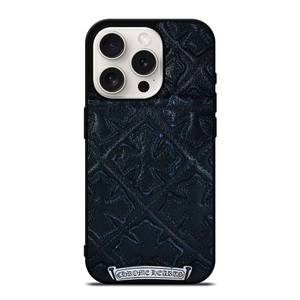 CHROME HEARTS LEATHER iPhone 15 Pro Case Cover