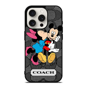 COACH MINNIE MICKEY MOUSE KISS iPhone 15 Pro Case Cover COACH MINNIE MICKEY MOUSE KISS iPhone 15 Pro Case Cover